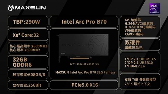 MS Intel Arc Pro B70 32G Fanless-2-����